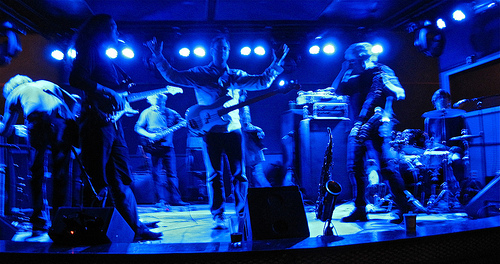 Wharton Tiers Ensemble at The Knitting Factory, January 31, 2010. Photo by Mark Richards.